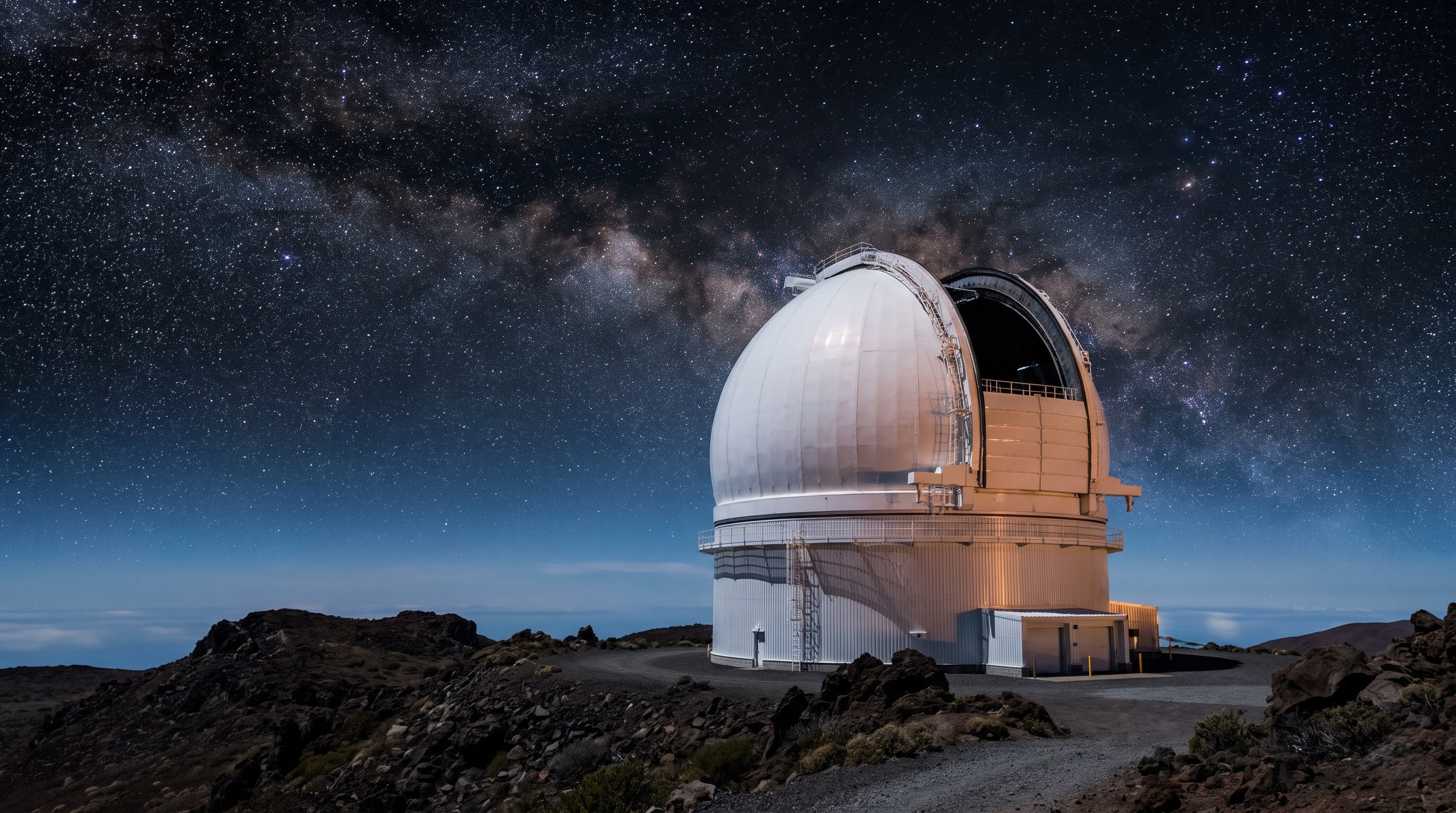 The Subaru Telescope in Hawaii, home of the Hyper Suprime-Cam instrument